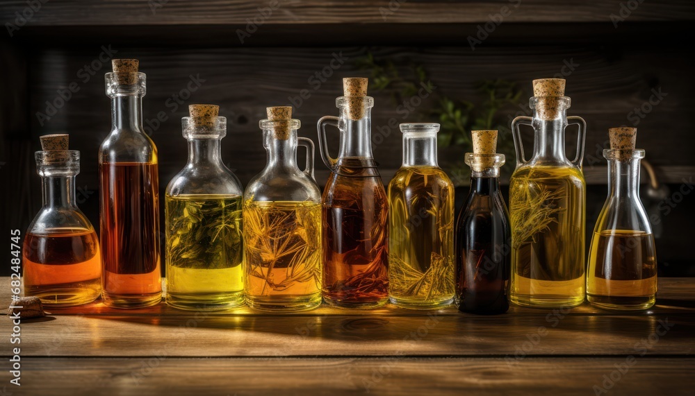 A Collection of Colorful Bottles Filled With a Variety of Aromatic and Flavorful Oils