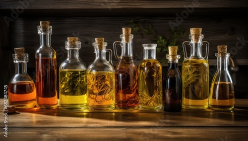 A Collection of Colorful Bottles Filled With a Variety of Aromatic and Flavorful Oils