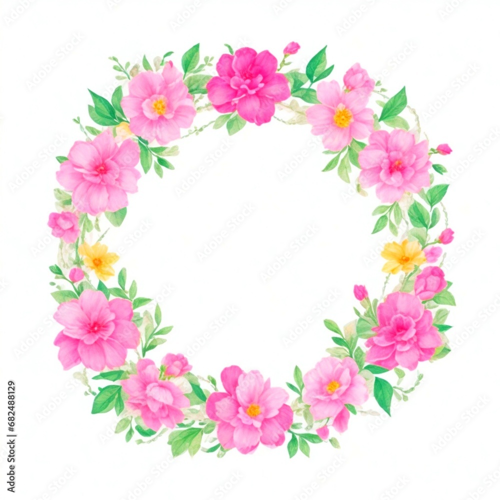 Beautiful floral frame