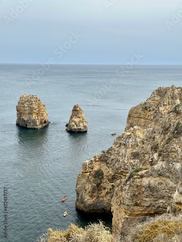 rocks and sea