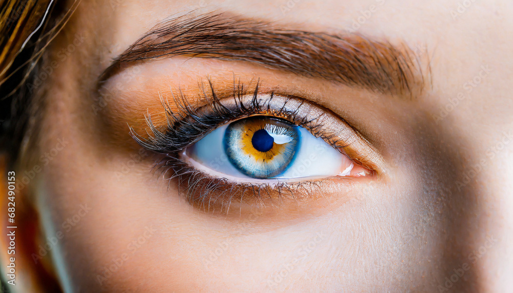 Obraz premium Close up of a female eye. 