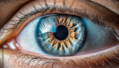 Close up of a female eye. 
