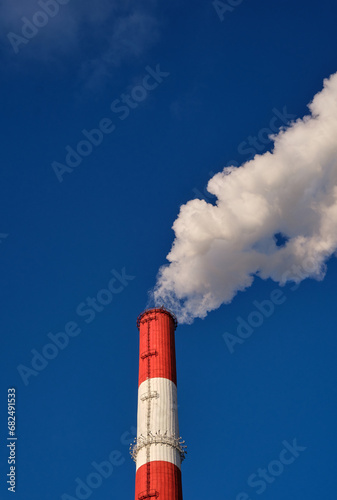 white smoke from a chimney