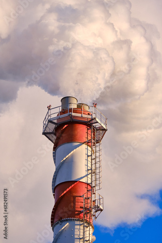 Top of a working smoke stack