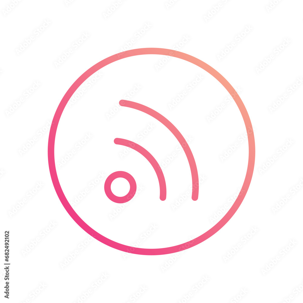 Wifi icon isolate white background vector stock illustration. Wifi icon isolate white background vector stock illustration.