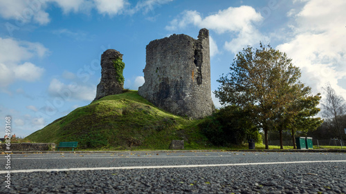 Editorial SWANSEA, UK - OCTOBER 29, 2023: The castle in the town of Llandovery in Mid Wales where Llywelyn Ap Gruffydd Fychan was executed by Henry IV of England on October 9, 1401
 photo