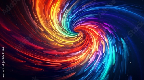 A hypnotic whirlpool of colors swirling into infinity.