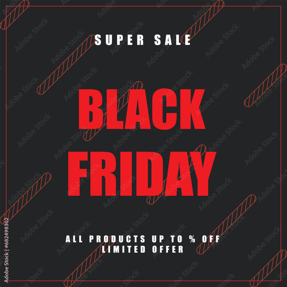 Super Sale of Black Friday Poster