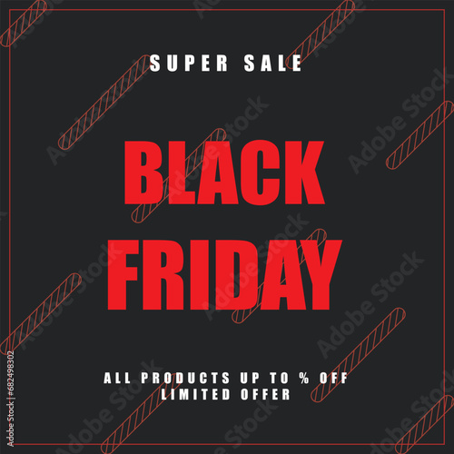 Super Sale of Black Friday Poster