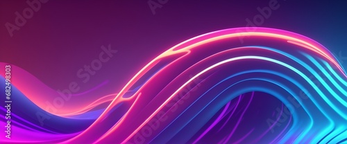 Abstract Gradient 3d Curve Background 