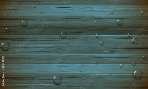Natural wooden background with waterdrop. vintage old background.