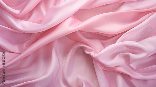pink wrinkled silk cloth