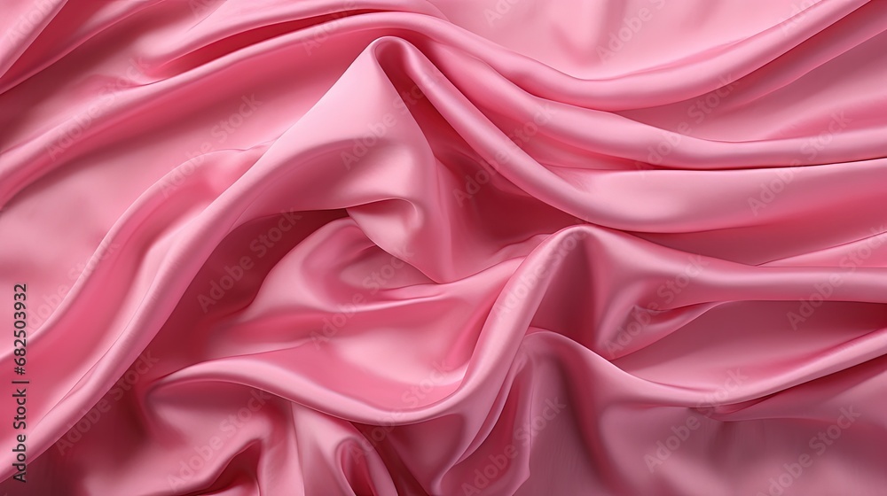 Fototapeta premium pink wrinkled silk cloth