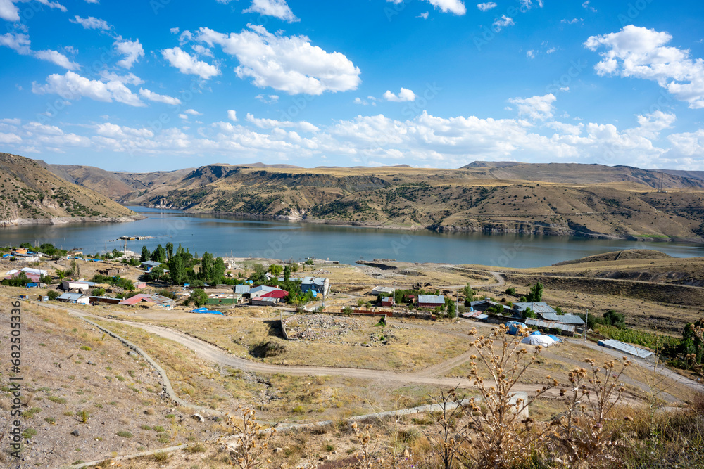 A village near the center of Kars. Due to the dam works, the village is facing the possibility of being flooded.