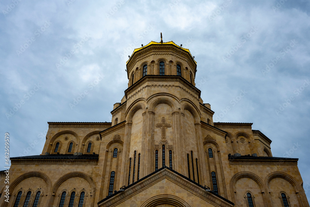 The Holy Trinity Cathedral of Tbilisi, commonly known as Sameba , is the main cathedral of the Georgian Orthodox Church located in Tbilisi, the capital of Georgia. ( Tsminda Church )