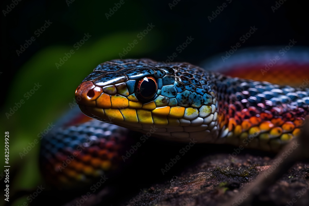 Fototapeta premium close up of a snake. 