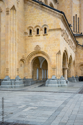 The Holy Trinity Cathedral of Tbilisi, commonly known as Sameba , is the main cathedral of the Georgian Orthodox Church located in Tbilisi, the capital of Georgia. ( Tsminda Church )