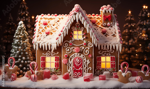 christmas gingerbread house © Rade Kolbas