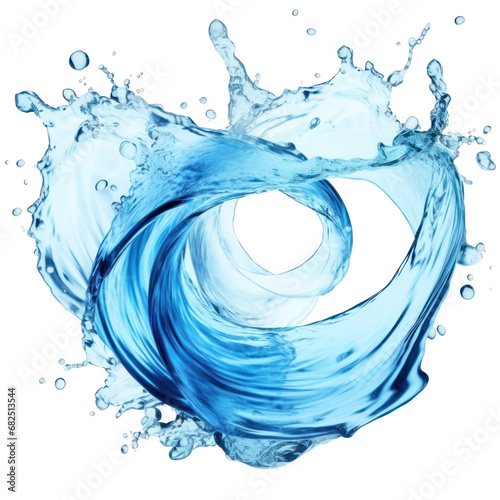 water splash isolated on a transparent background