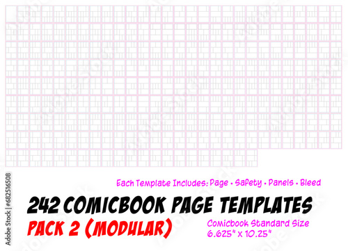 Comicbook Page Templates (Pack 2: Modular)
