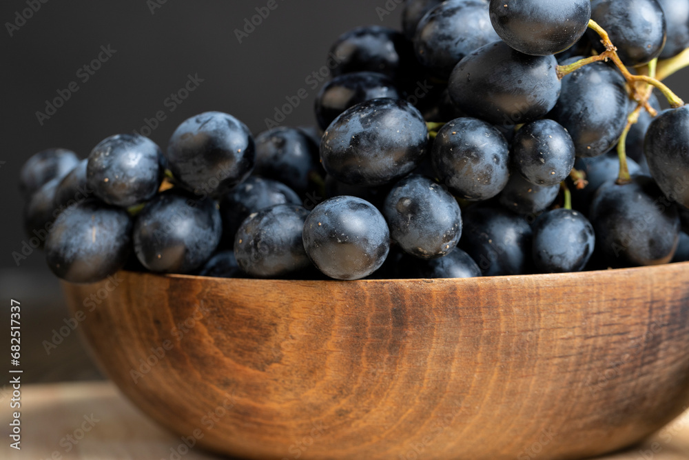 Blue grapes grown in a home vineyard Blue grapes grown in a home vineyard