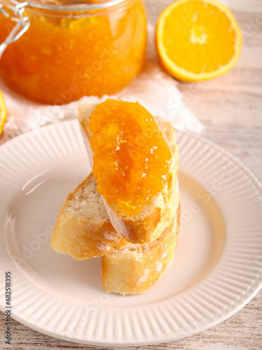 Homemade orange marmalade