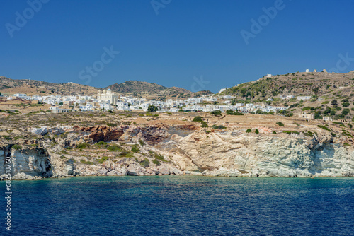 The village of Chorio seen from afar, Kimolos island GR photo