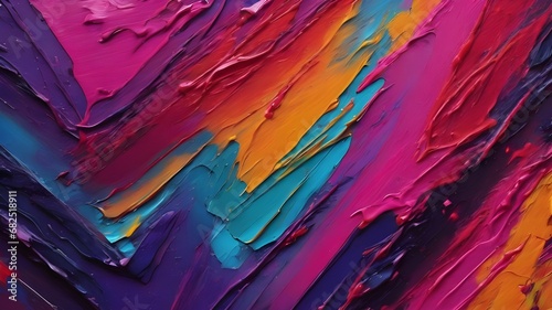 colorful painted wood.Creative with Generative Ai technology