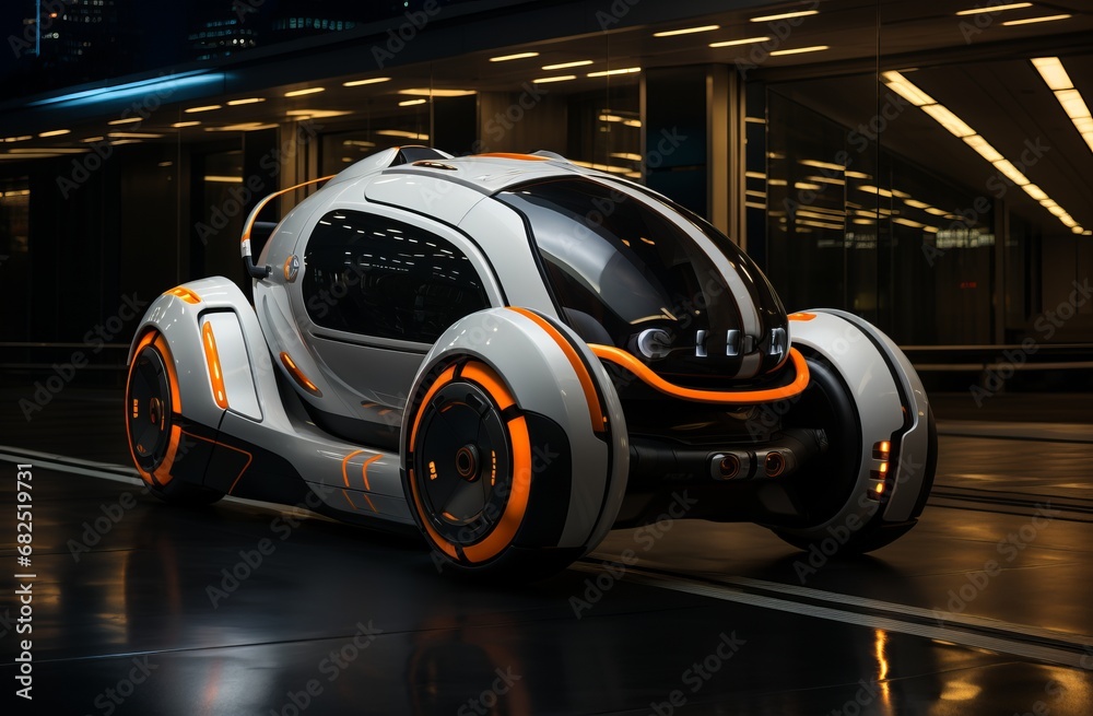 Super modern car. The car of the future