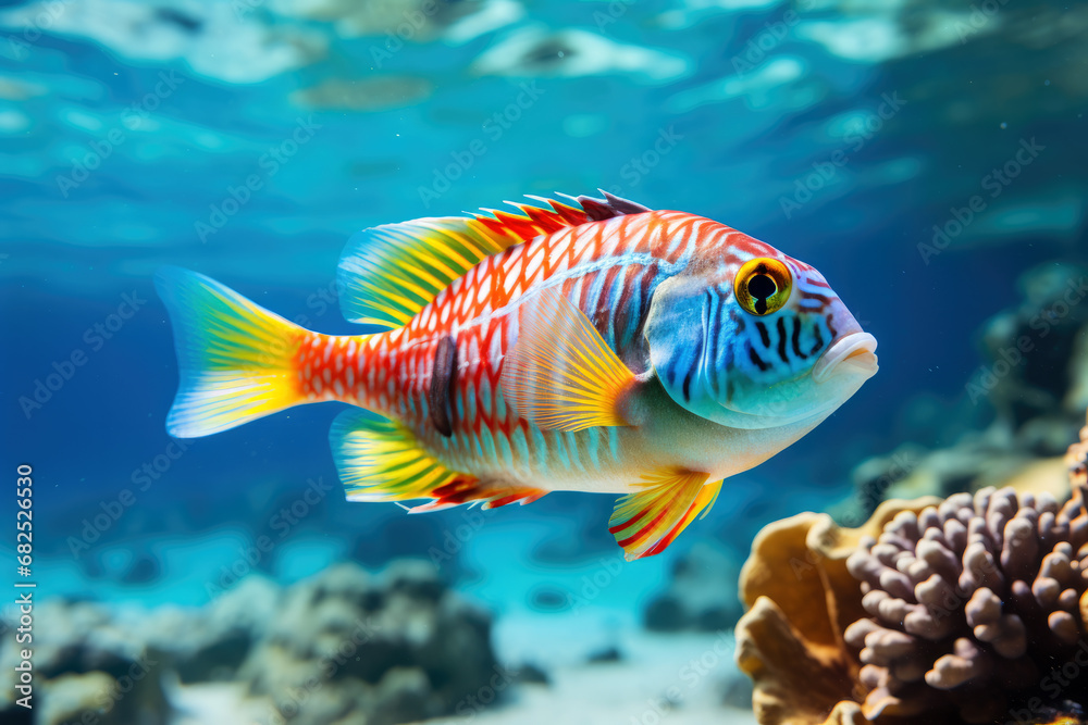 Fototapeta premium The Dazzling Colors of Tropical Fish