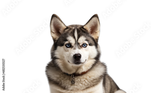 Husky breed dog isolated on white background