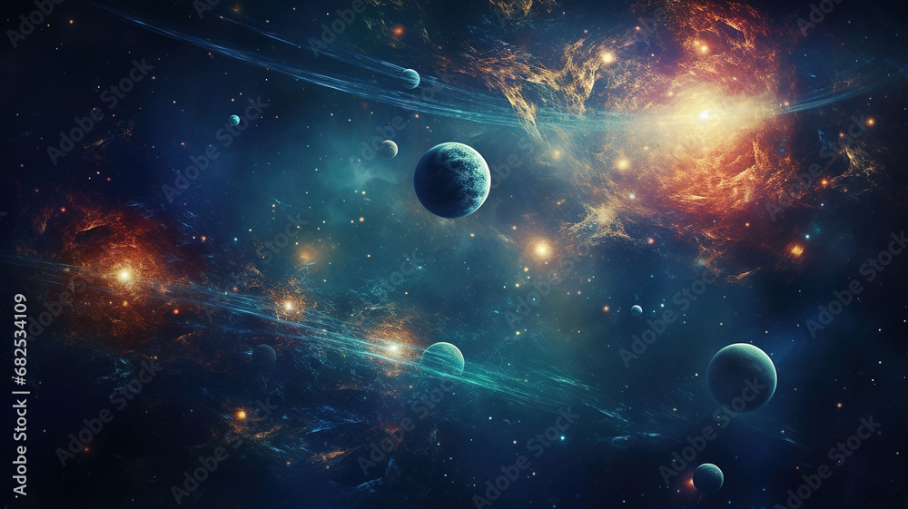 Obraz premium cosmic background g