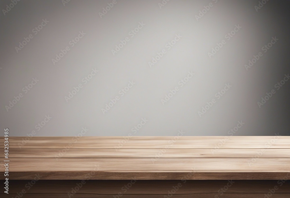Empty wooden table and white wall background for product display montage High quality photo Empty wooden table and white wall background for product display montage High quality photo