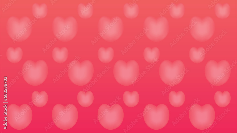 Abstract gradient mesh red-pink heart pattern background wallpaper. Abstract gradient mesh red-pink heart pattern background wallpaper.
