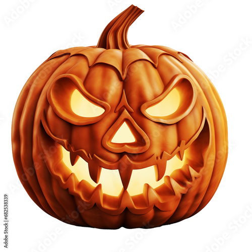 halloween pumpkin isolated on Transparent Background