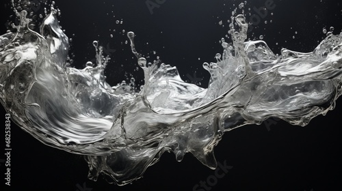 Cascading liquid metal frozen in a moment of chaotic beauty.