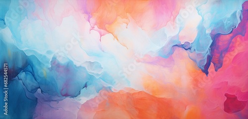 White ink on a colorful abstract background. © Nasreen