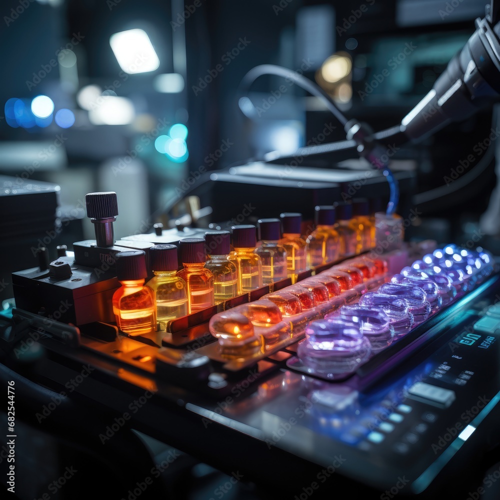 medicine pills jar flask production Factory workspace machine robot mechanic conveyor photo medicine pills jar flask production Factory workspace machine robot mechanic conveyor photo