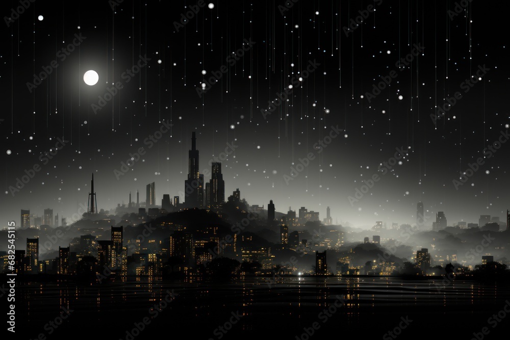 pixelated skyline of different cities pixelated skyline of different cities