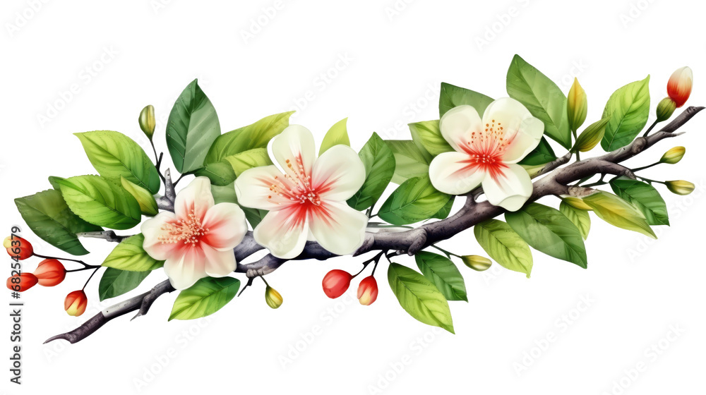 Watercolor bench of flowers on transparent background for wedding decoration, png - obrazy, fototapety, plakaty 