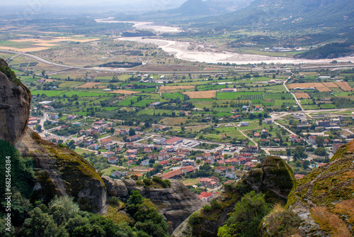 Panoramic view of kalampaka town 