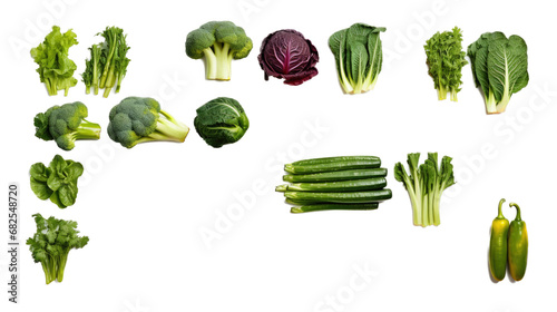 a random assortment of Garden Vegetables, Cauliflower, Broccoli, Tomatoes, Peppers, etc, PNG, in a Garden veggies-themed, isolated, and transparent photorealistic illustration. Generative ai
