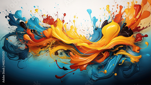 abstract background with fluid and organic h