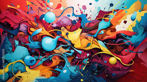 abstract background with fluid and organic g