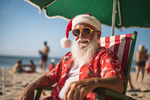 Santa claus on the beach © Everton