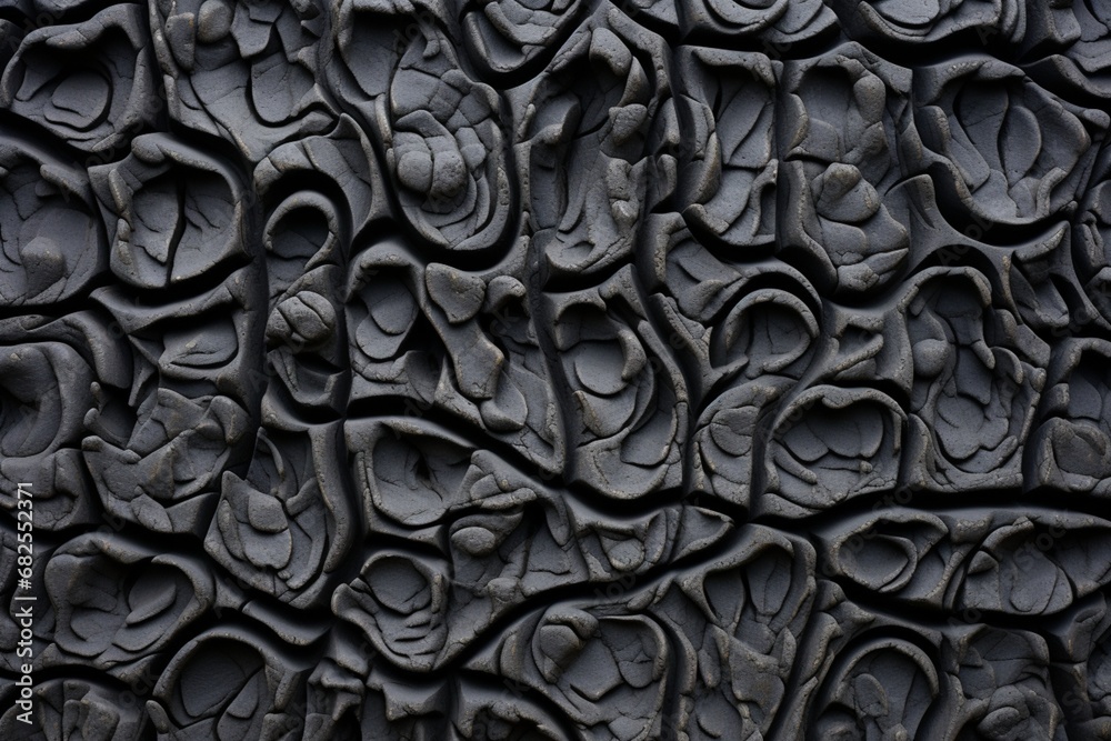 Lava stone walls with natural patterns created by cooling lava. Stock ...