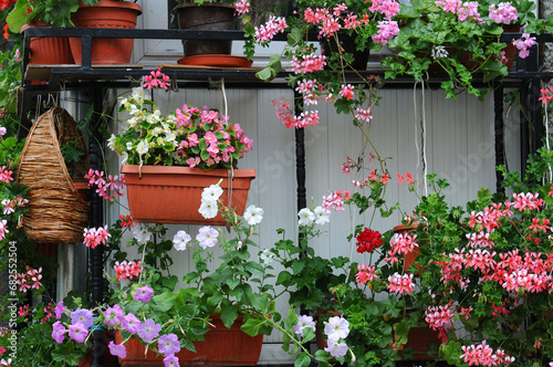 Decorated with flowers