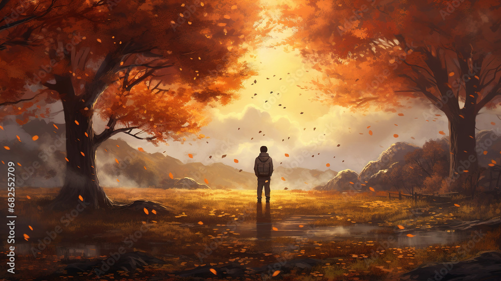 Fototapeta premium Develop a moment themed background