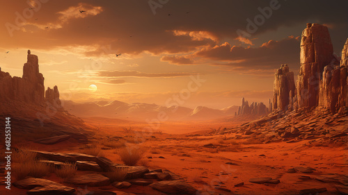 desert dry background © shobakhul