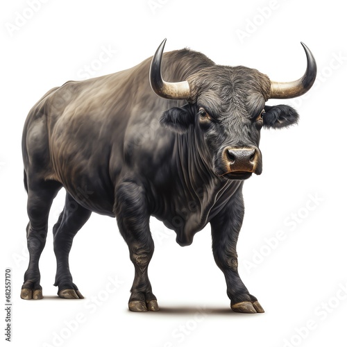 a black bull with hornsa black bull with horns